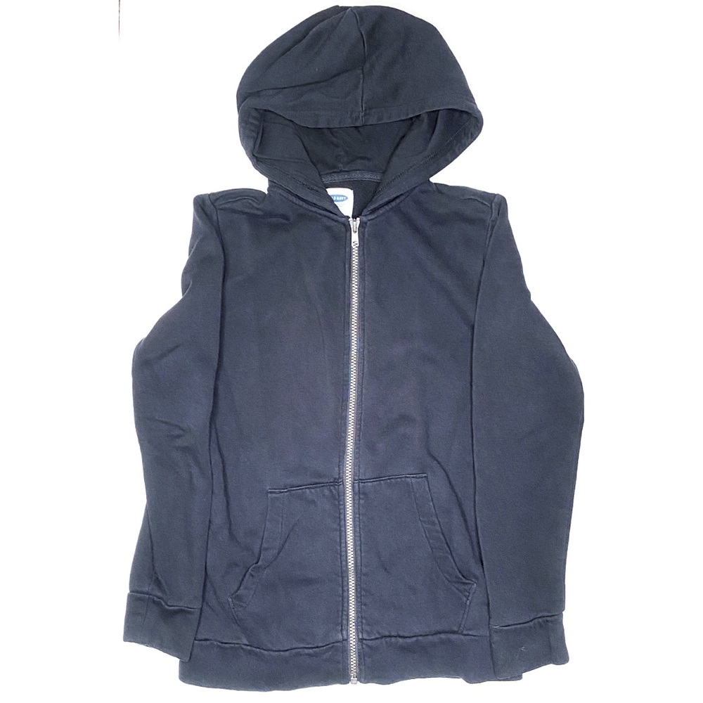 Kids’ Old Navy Black Zip Hoodie Sz L